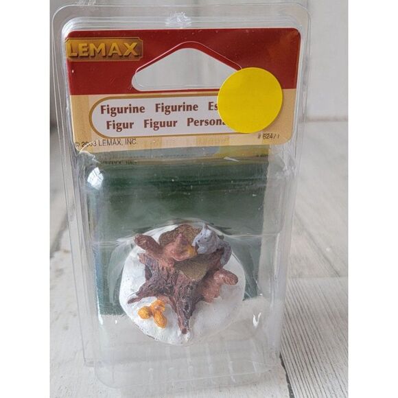 Lemax 2000 squirrel nut collection snow village accessory Xmas - Picture 2 of 8